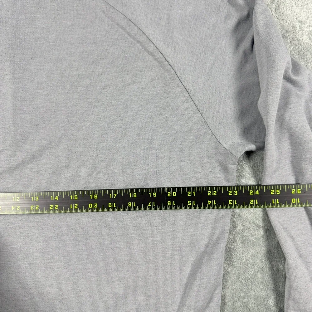 TravisMathew Mens XL Pullover Heather Grey Quarter-Zip Pima Cotton Blend Raglan